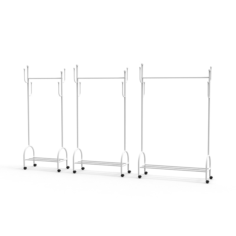 Světle luxusní podlahová podlahová domácnost jednoduchý stojan na stojan na oblečení Creative Balcony Simple Universal Vertical Autal Svislé oblečení