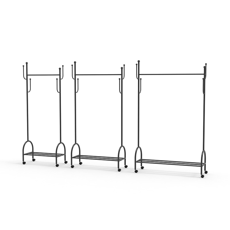 Světle luxusní podlahová podlahová domácnost jednoduchý stojan na stojan na oblečení Creative Balcony Simple Universal Vertical Autal Svislé oblečení